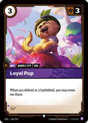 Riftbound: League of Legends Trading Card Game - Spiritforged - Loyal Pup - Common - Normal