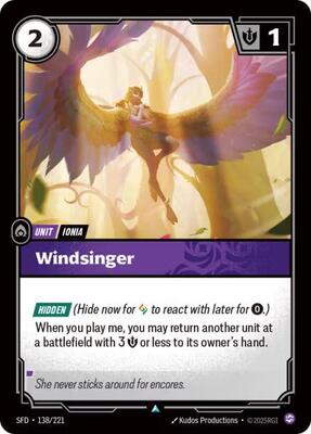 Riftbound: League of Legends Trading Card Game - Spiritforged - Windsinger - Uncommon - Normal