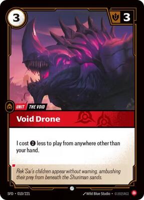 Riftbound: League of Legends Trading Card Game - Spiritforged - Void Drone - Common - Normal
