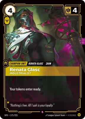 Riftbound: League of Legends Trading Card Game - Spiritforged - Renata Glasc - Industrialist - Rare - Foil