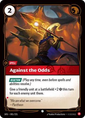 Riftbound: League of Legends Trading Card Game - Spiritforged - Against the Odds - Common - Normal