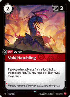 Riftbound: League of Legends Trading Card Game - Spiritforged - Void Hatchling - Uncommon - Normal