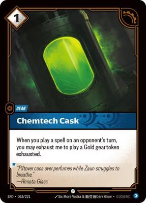 Riftbound: League of Legends Trading Card Game - Spiritforged - Chemtech Cask - Common - Normal