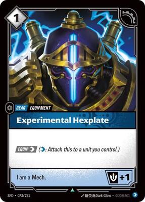 Riftbound: League of Legends Trading Card Game - Spiritforged - Experimental Hexplate - Uncommon - Foil