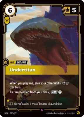 Riftbound: League of Legends Trading Card Game - Spiritforged - Undertitan - Rare - Foil
