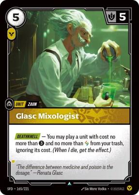 Riftbound: League of Legends Trading Card Game - Spiritforged - Glasc Mixologist - Uncommon - Normal