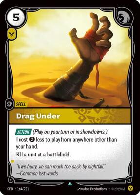Riftbound: League of Legends Trading Card Game - Spiritforged - Drag Under - Uncommon - Normal