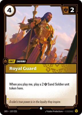 Riftbound: League of Legends Trading Card Game - Spiritforged - Royal Guard - Common - Normal