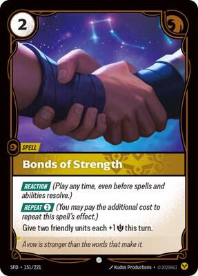Riftbound: League of Legends Trading Card Game - Spiritforged - Bonds of Strength - Common - Normal