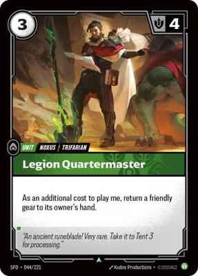 Riftbound: League of Legends Trading Card Game - Spiritforged - Legion Quartermaster - Uncommon - Normal