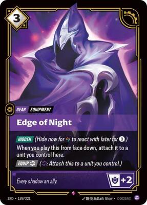 Riftbound: League of Legends Trading Card Game - Spiritforged - Edge of Night - Rare - Foil