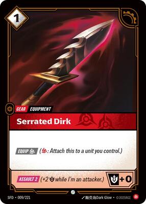 Riftbound: League of Legends Trading Card Game - Spiritforged - Serrated Dirk - Common - Normal