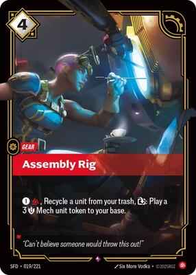 Riftbound: League of Legends Trading Card Game - Spiritforged - Assembly Rig - Rare - Foil