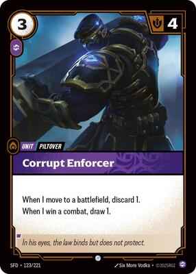 Riftbound: League of Legends Trading Card Game - Spiritforged - Corrupt Enforcer - Common - Normal