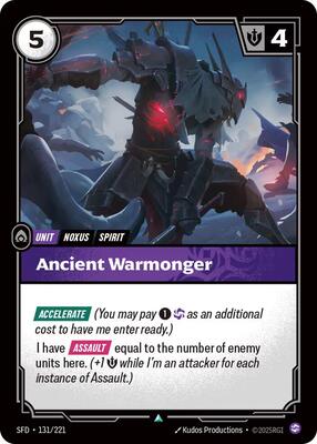 Riftbound: League of Legends Trading Card Game - Spiritforged - Ancient Warmonger - Uncommon - Normal