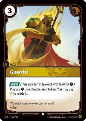 Riftbound: League of Legends Trading Card Game - Spiritforged - Guards! - Common - Normal