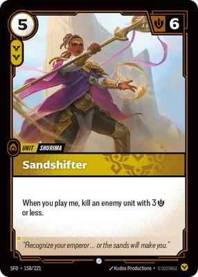 Riftbound: League of Legends Trading Card Game - Spiritforged - Sandshifter - Common - Normal