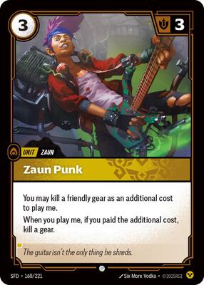 Riftbound: League of Legends Trading Card Game - Spiritforged - Zaun Punk - Common - Normal