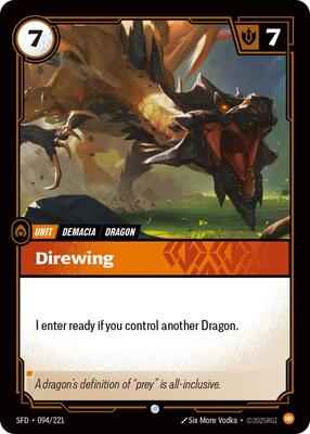 Riftbound: League of Legends Trading Card Game - Spiritforged - Direwing - Common - Normal