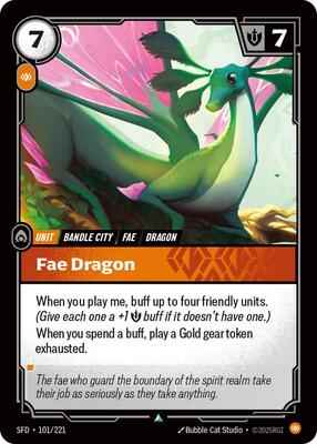 Riftbound: League of Legends Trading Card Game - Spiritforged - Fae Dragon - Uncommon - Normal