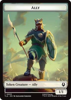 Magic: The Gathering - Avatar: The Last Airbender - Ally (0005) // Clue (0018) Double-Sided Token - Normal - Anime Card Craze