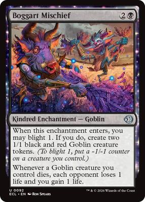 Magic: The Gathering - Lorwyn Eclipsed - Boggart Mischief - Normal - Anime Card Craze