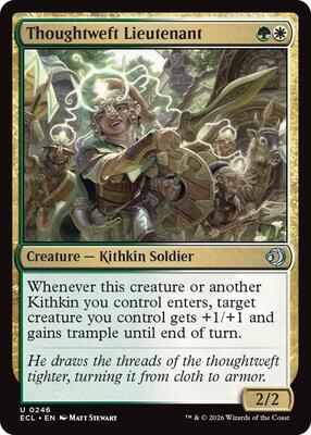 Magic: The Gathering - Lorwyn Eclipsed - Thoughtweft Lieutenant - Normal - Anime Card Craze