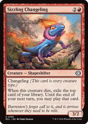 Magic: The Gathering - Lorwyn Eclipsed - Sizzling Changeling - Normal - Anime Card Craze