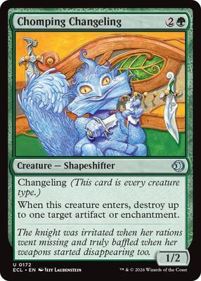 Magic: The Gathering - Lorwyn Eclipsed - Chomping Changeling - Normal - Anime Card Craze
