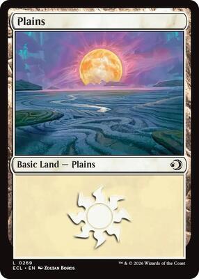 Magic: The Gathering - Lorwyn Eclipsed - Plains (0269) - Foil - Anime Card Craze