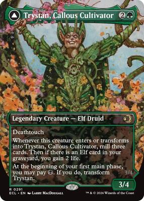Magic: The Gathering - Lorwyn Eclipsed - Trystan, Callous Cultivator (Borderless) - Normal - Anime Card Craze