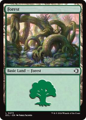 Magic: The Gathering - Lorwyn Eclipsed - Forest (0273) - Normal - Anime Card Craze