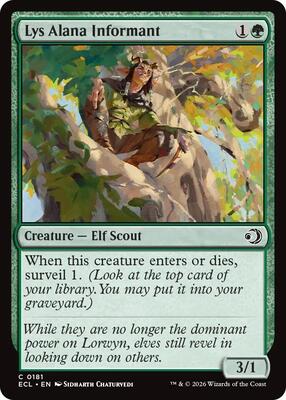 Magic: The Gathering - Lorwyn Eclipsed - Lys Alana Informant - Normal - Anime Card Craze