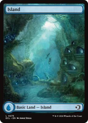 Magic: The Gathering - Lorwyn Eclipsed - Island (0275) - Foil - Anime Card Craze