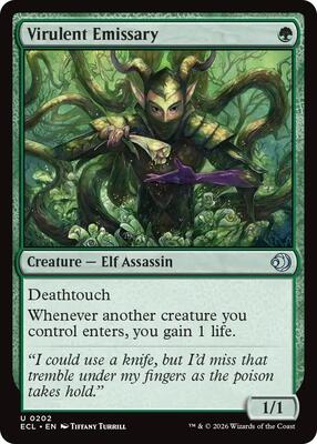 Magic: The Gathering - Lorwyn Eclipsed - Virulent Emissary - Foil - Anime Card Craze