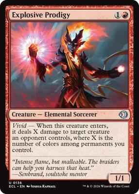 Magic: The Gathering - Lorwyn Eclipsed - Explosive Prodigy - 136 - Normal