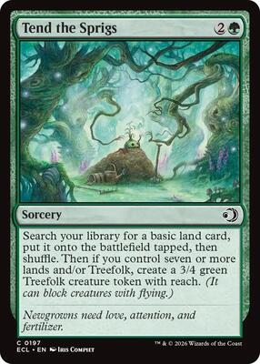 Magic: The Gathering - Lorwyn Eclipsed - Tend the Sprigs - Normal - Anime Card Craze