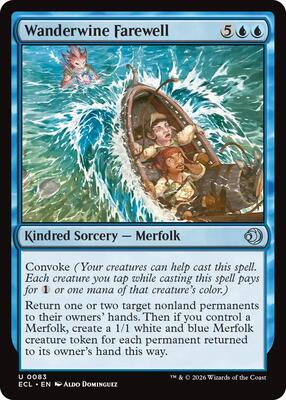 Magic: The Gathering - Lorwyn Eclipsed - Wanderwine Farewell - Normal - Anime Card Craze