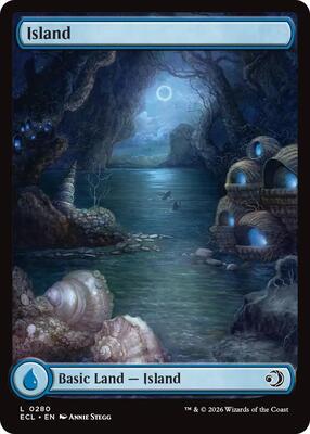 Magic: The Gathering - Lorwyn Eclipsed - Island (0280) - Normal - Anime Card Craze