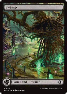 Magic: The Gathering - Lorwyn Eclipsed - Swamp (0281) - Normal - Anime Card Craze