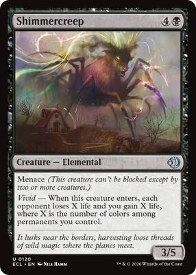 Magic: The Gathering - Lorwyn Eclipsed - Shimmercreep - Normal - Anime Card Craze