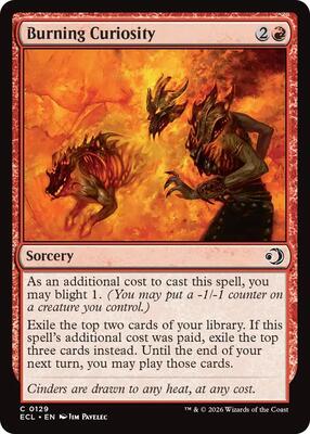 Magic: The Gathering - Lorwyn Eclipsed - Burning Curiosity - Normal - Anime Card Craze