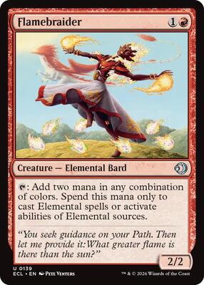 Magic: The Gathering - Lorwyn Eclipsed - Flamebraider - Normal - Anime Card Craze