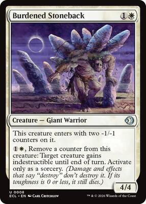 Magic: The Gathering - Lorwyn Eclipsed - Burdened Stoneback - Normal - Anime Card Craze