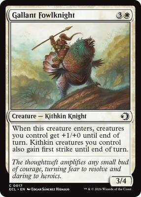 Magic: The Gathering - Lorwyn Eclipsed - Gallant Fowlknight - Normal - Anime Card Craze