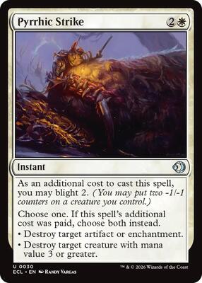 Magic: The Gathering - Lorwyn Eclipsed - Pyrrhic Strike - Normal - Anime Card Craze