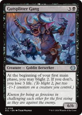 Magic: The Gathering - Lorwyn Eclipsed - Gutsplitter Gang - Normal - Anime Card Craze