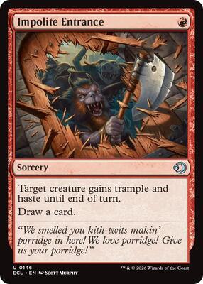 Magic: The Gathering - Lorwyn Eclipsed - Impolite Entrance - Normal - Anime Card Craze