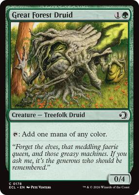 Magic: The Gathering - Lorwyn Eclipsed - Great Forest Druid - Foil - Anime Card Craze