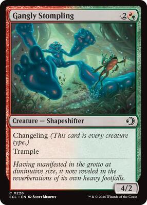 Magic: The Gathering - Lorwyn Eclipsed - Gangly Stompling - Foil - Anime Card Craze